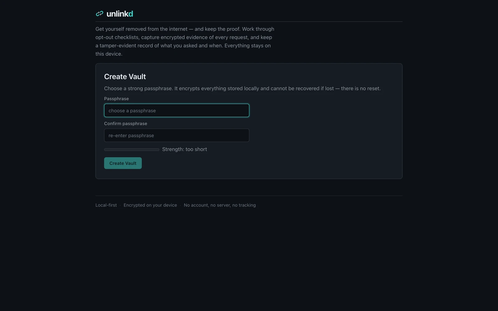 unlinkd project visual