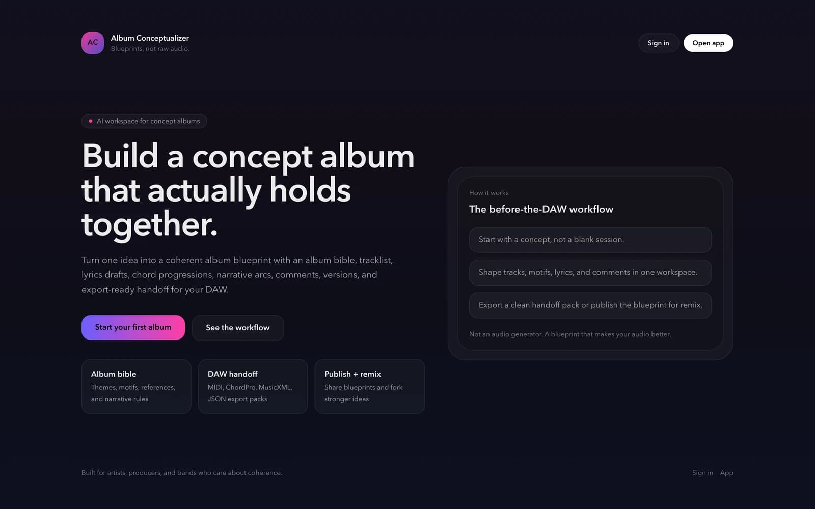 Album Conceptualizer